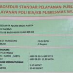 Standar Pelayanan Poli KIA KB